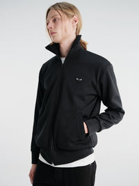 Comme des Garçons PLAY - Sweatshirt with Black Emblem in Black