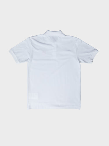 Comme des Garçons PLAY - U T-Shirt Red Emblem Knit in White