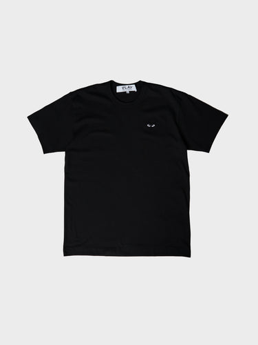 Comme des Garçons PLAY - U T-Shirt Knit With Black Heart in Black