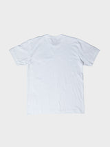 Comme des Garçons PLAY - T-SHIRT EMBLEM X METALSTONE in White and Black