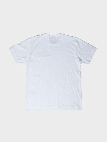 Comme des Garçons PLAY - T-SHIRT EMBLEM X METALSTONE in White and Black