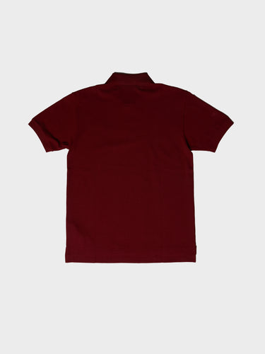 Comme des Garçons PLAY - U T-Shirt Red Emblem Knit in Burgundy