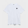 Comme des Garçons PLAY - Black Heart T-Shirt in White