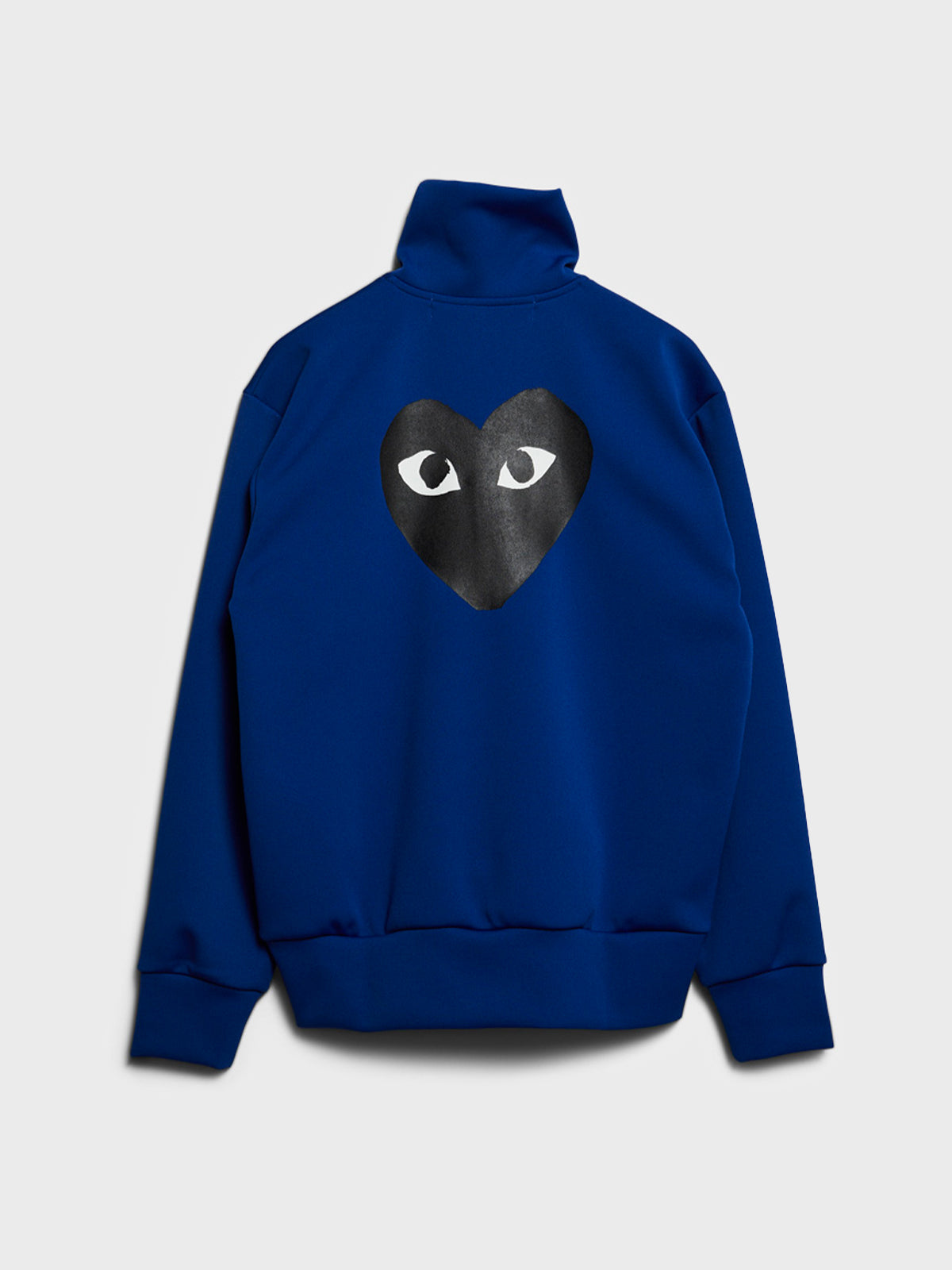 Sweatshirt med Sort Emblem i Navy