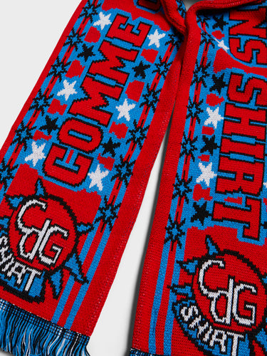 Comme des Garçons SHIRT - Mens Scarf in Red and Blue