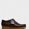 Clarks - Wallabee Shoes in Deep Red Leather