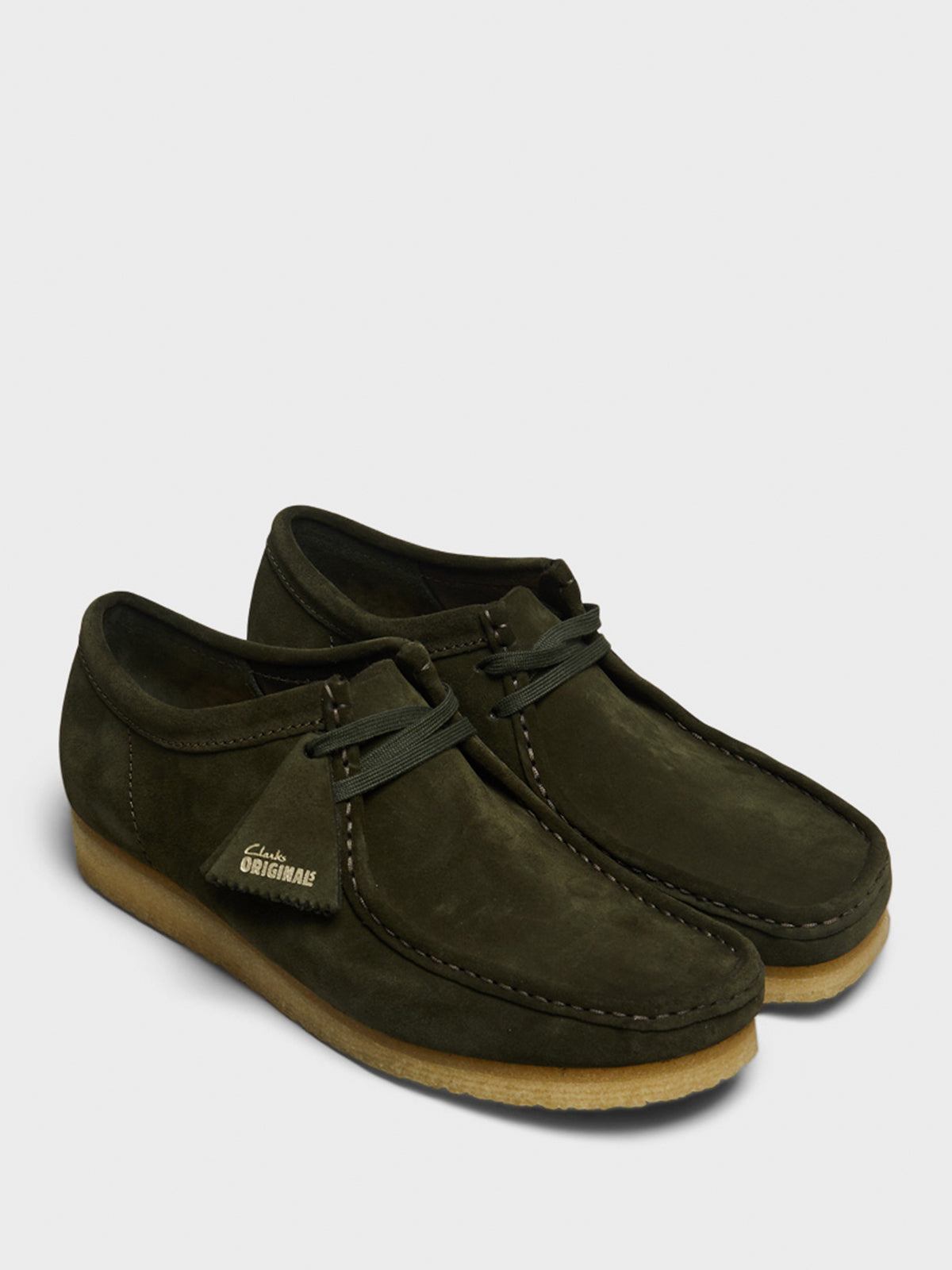 Clarks - Wallabee Shoes in Forest Green