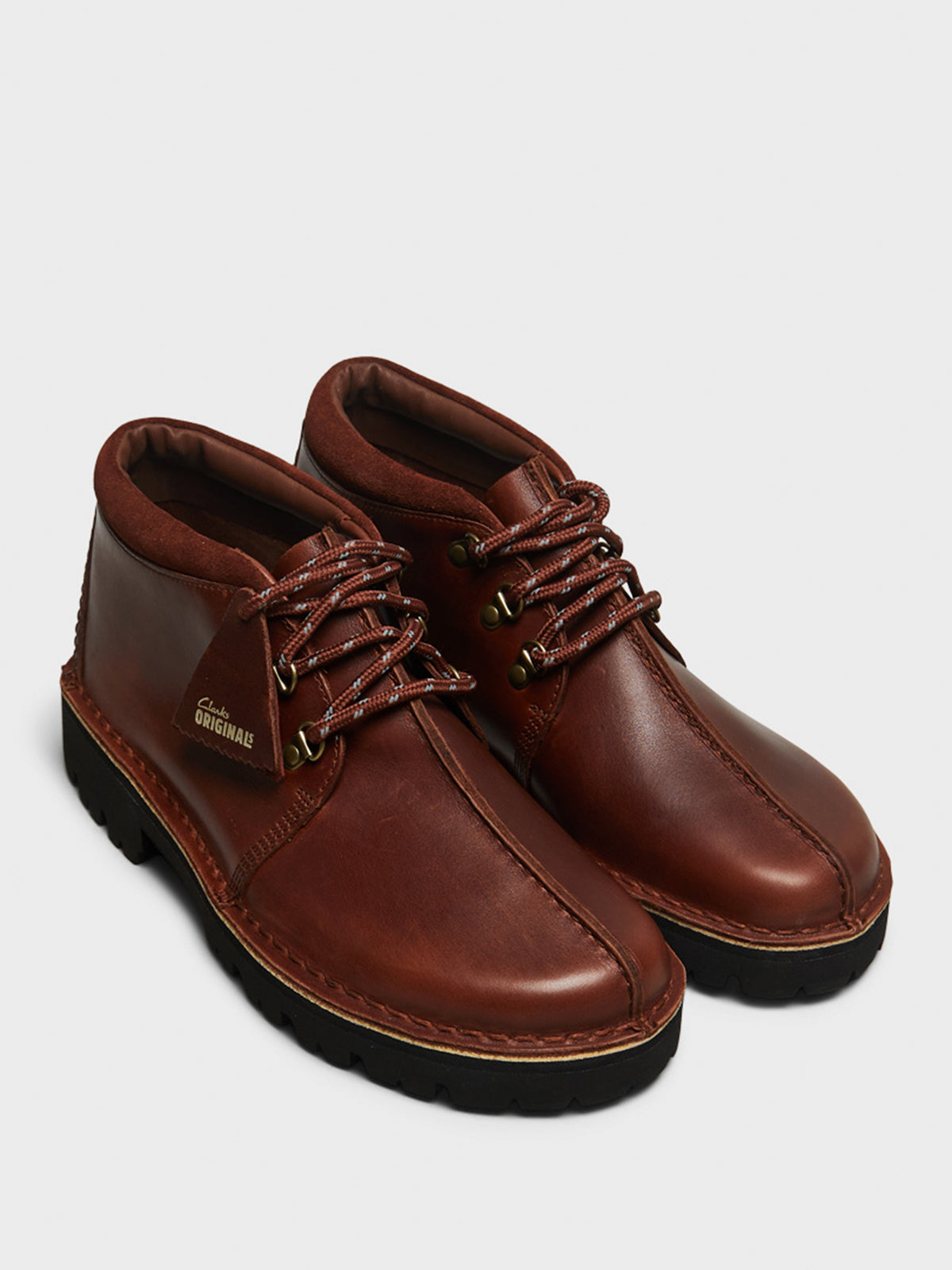 Clarks - Desert Trek XL Shoes in Brown Leather