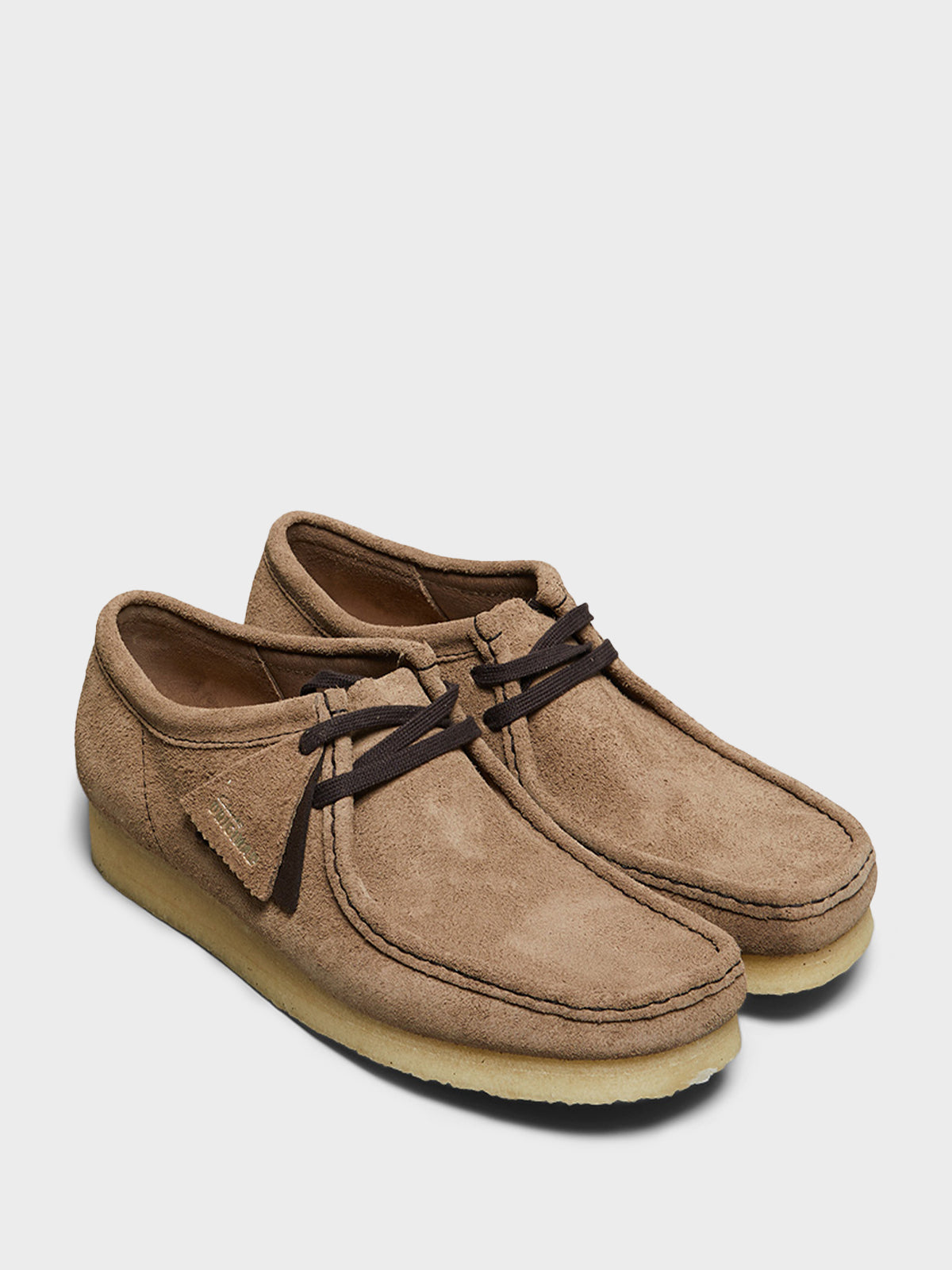 Clarks - Wallabee Shoes in Wolf Suede