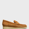 Clarks - Wallaloafer Weave Shoes in Tan Suede