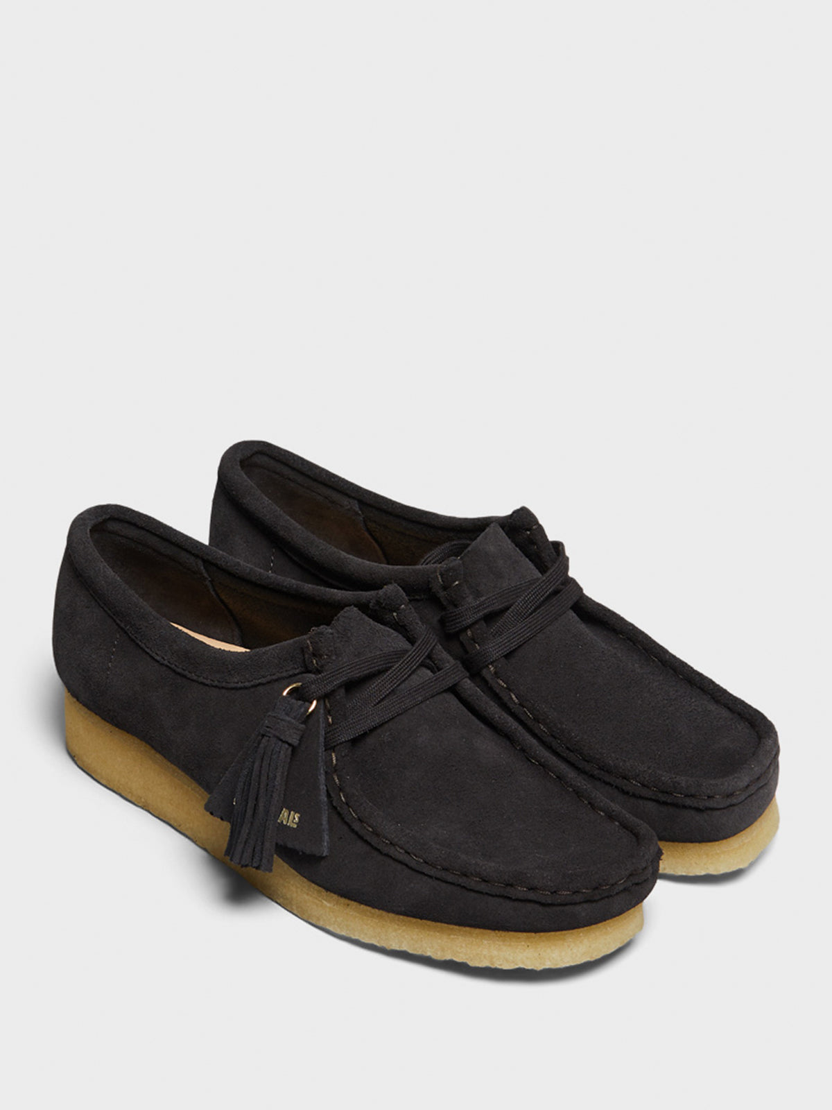 Clarks - Women's Wallabee Shoes in Brown Slate Suede