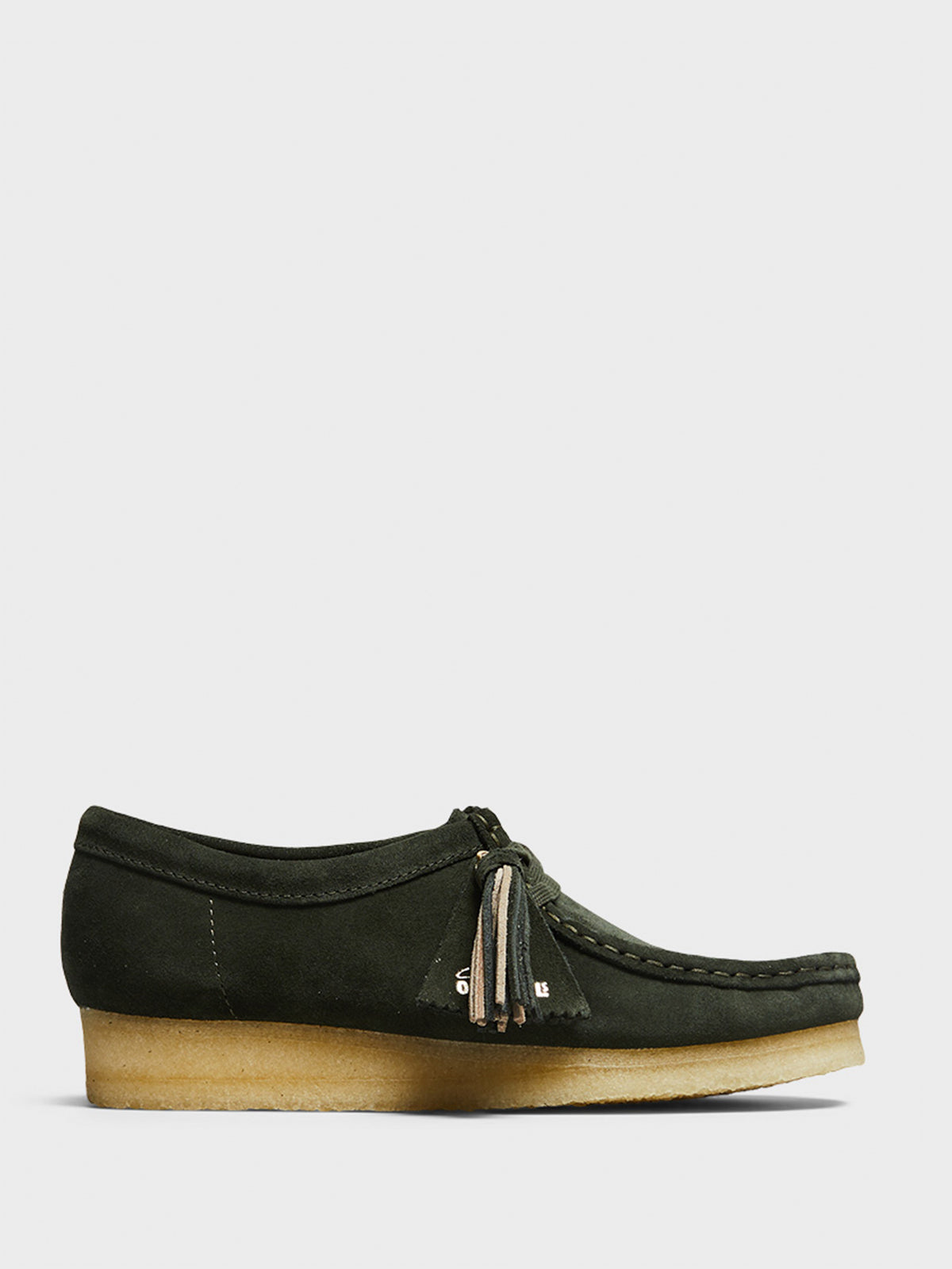 Clarks - Women's Wallabee Shoes in Forest Green Suede