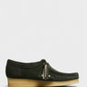 Clarks - Women's Wallabee Shoes in Forest Green Suede