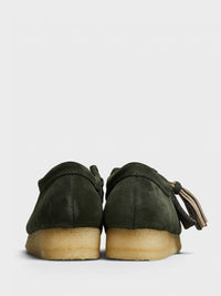 Clarks - Women's Wallabee Shoes in Forest Green Suede