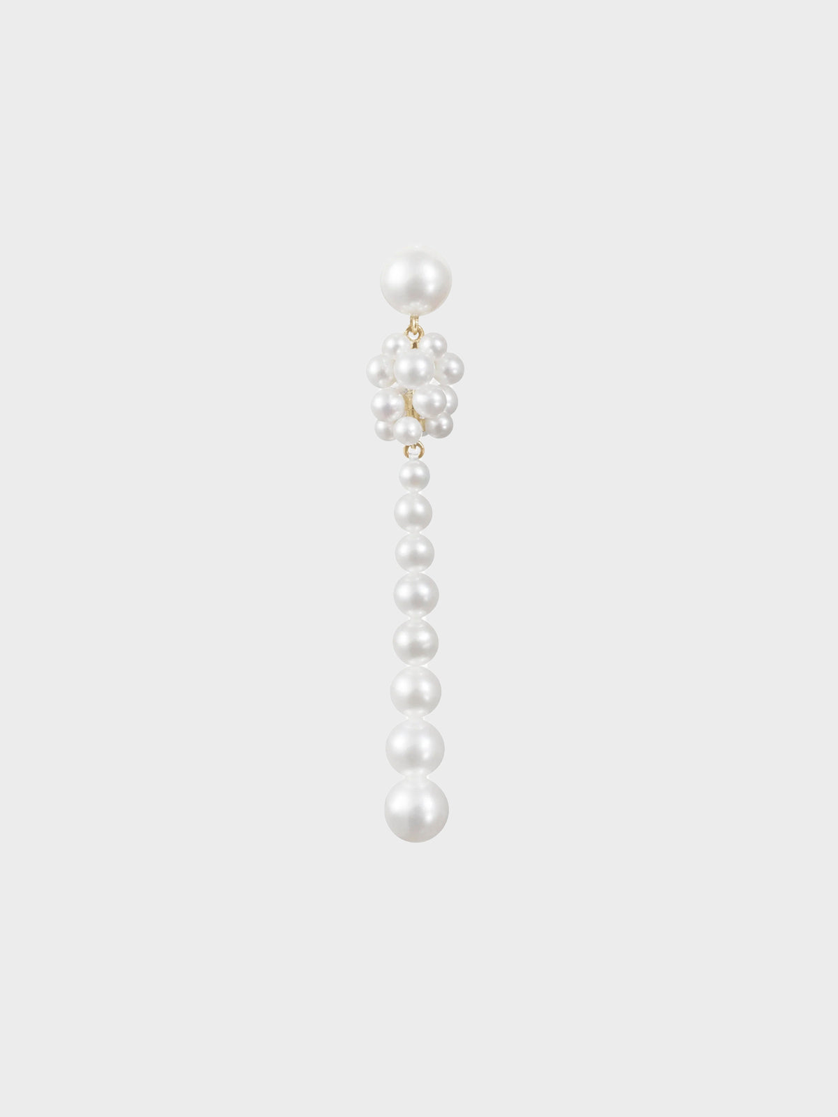 Colonna Perle Earring in 14k Yellow Gold