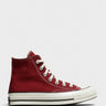 Converse - Chuck 70 High Top Canvas Sneakers in Park Red, Egret and Black