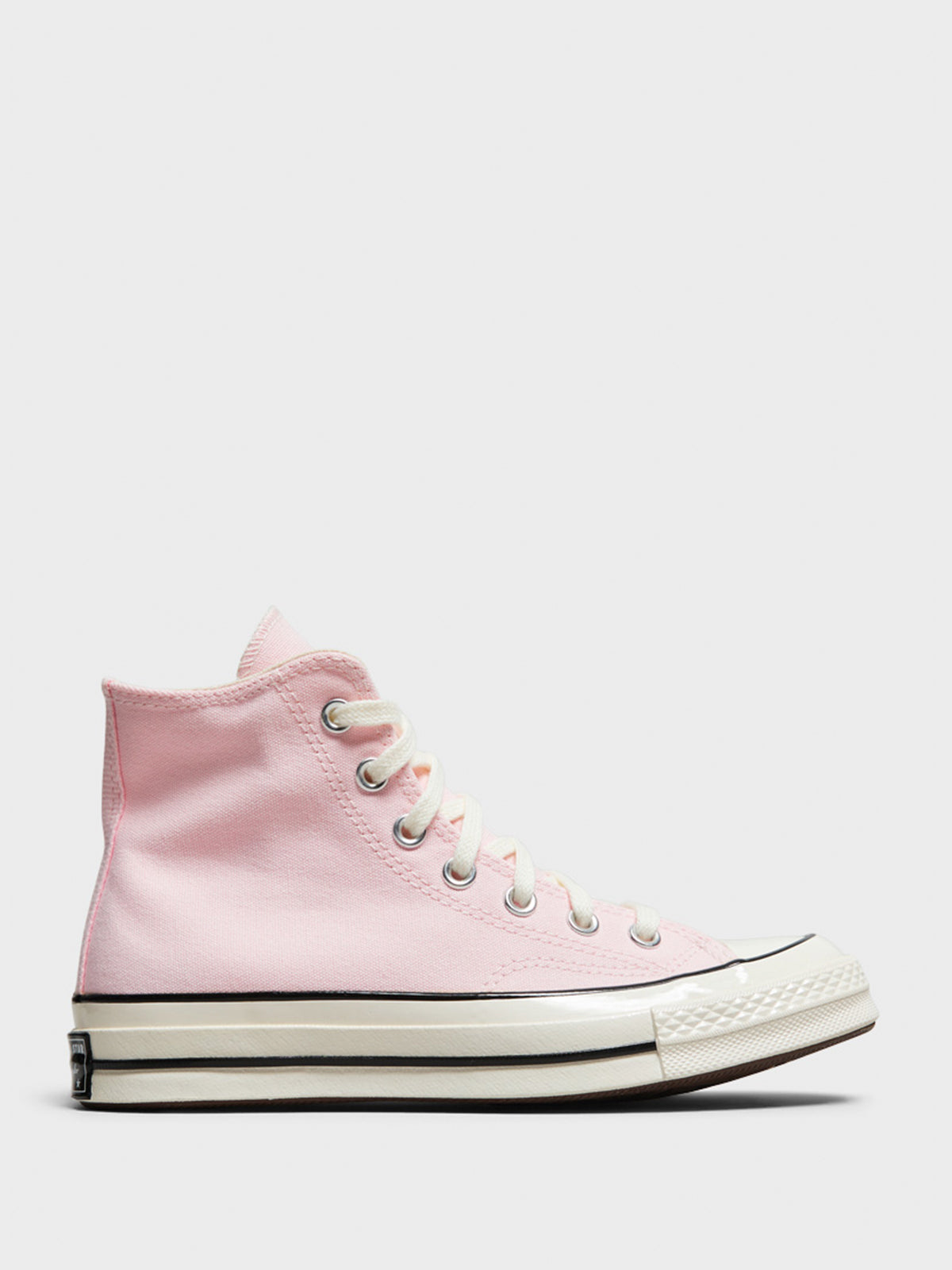 Converse - Chuck 70 High Top Canvas Sneakers in Pink Frosting, Egret and Black