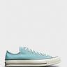 Converse - Chuck 70 Low Top Canvas Sneakers in Vernal Pool, Egret and Black