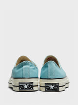 Converse - Chuck 70 Low Top Canvas Sneakers in Vernal Pool, Egret and Black