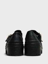 Converse - Chuck Taylor All Star Lugged Heel Mary Jane Platform Shoes in Black and Gold