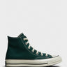 Converse - Chuck 70 High Top Canvas Sneakers in Green Envy, Egret and Black