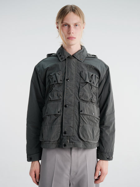 C.P. Company - Heavy Chrome-R Goggle Jacket in Raven – Stoy