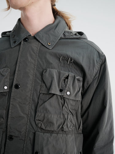 C.P. Company - Heavy Chrome-R Goggle Jacket in Raven
