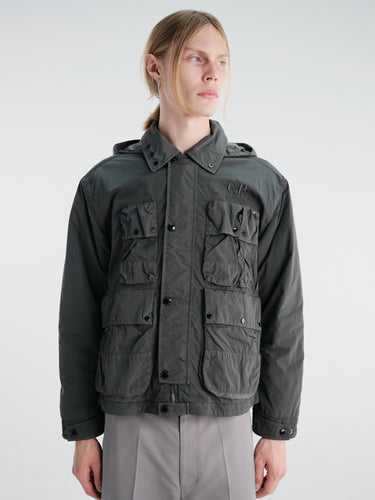 C.P. Company - Heavy Chrome-R Goggle Jacket in Raven