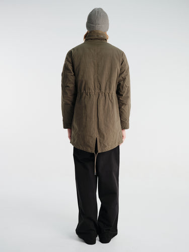 C.P. Company - Twill Hooded Fishtail Parka in Ivy Green
