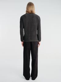 C.P. Company - Cotton Gabardine Boxy Pleats Pants in Black