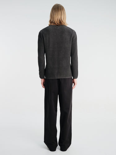 C.P. Company - Cotton Gabardine Boxy Pleats Pants in Black