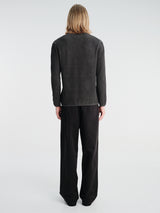 C.P. Company - Cotton Chenille Knitwear Crew Neck in Raven