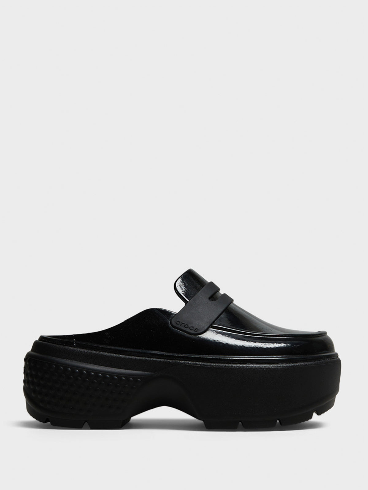 Crocs - Stomp High Shine Loafer in Black