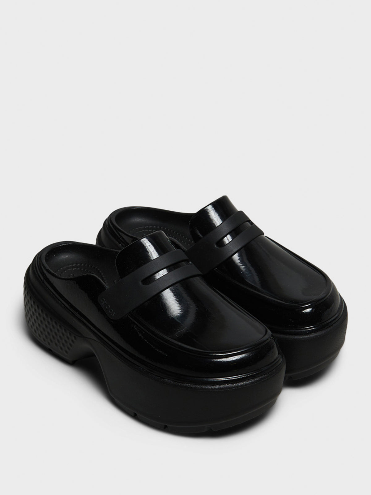 Crocs - Stomp High Shine Loafer in Black