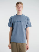 Dancer - Italic Logo Tee Light Blue in Light Blue