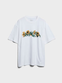 Dancer - Sunflower T-shirt in White