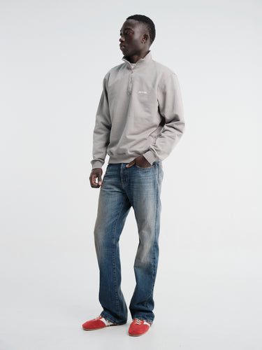 Dancer - Half Zip Sweatshirt Grey in Grey