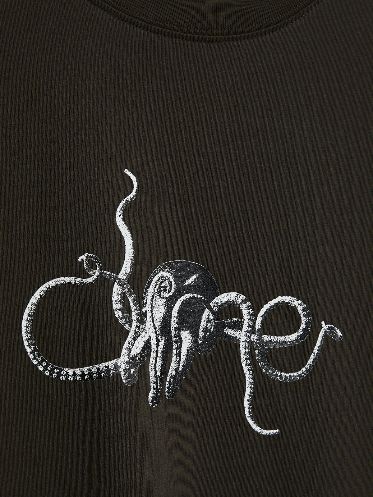 Octopus T-Shirt i Vintage Black