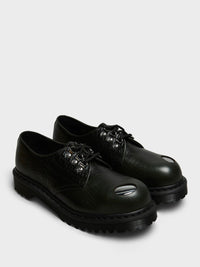 Dr. Martens - 1461 Steel Toe 3 Eye Shoes in Forest Green