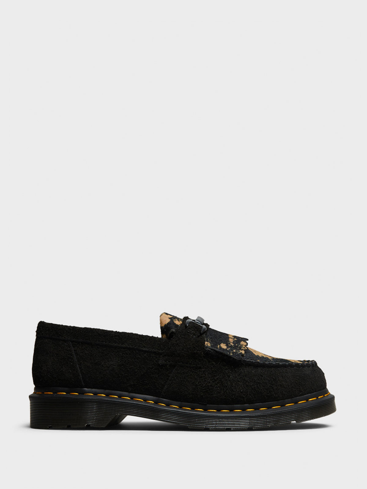 Dr. Martens - Adrian Snaffle Hair-On Loafers in Black and Beige