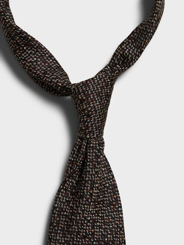 Dries Van Noten - Classic Wool and Silk Tie in Rust