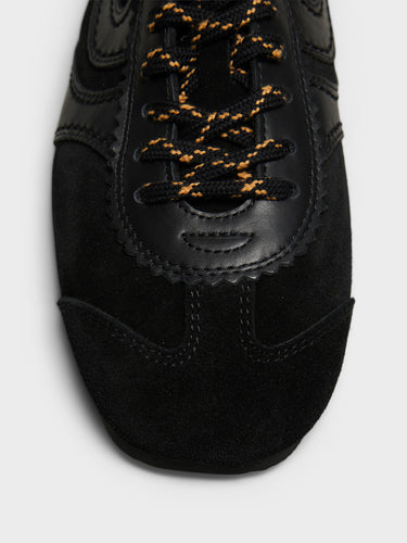 Dries Van Noten - Suede Sneakers in Black