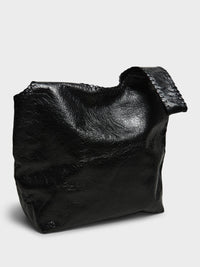 Dries Van Noten - Large Leather Tote Bag in Black