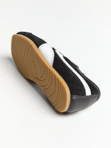 Dries Van Noten - Leather-Trimmed Suede Sneakers in Black and White