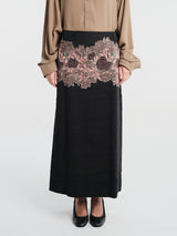 Dries Van Noten - Sentista Long 4354 W.W.Skirt Black in Black