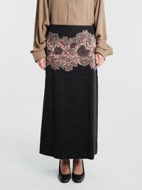 Dries Van Noten - Sentista Long 4354 W.W.Skirt Black in Black