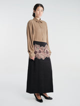 Dries Van Noten - Sentista Long 4354 W.W.Skirt Black in Black