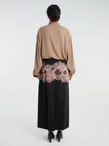 Dries Van Noten - Sentista Long 4354 W.W.Skirt Black in Black