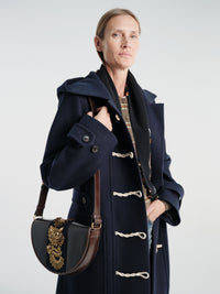 Dries Van Noten - Embroidered Crossbody Bag in Navy