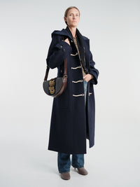 Dries Van Noten - Ruffle Coat in Navy